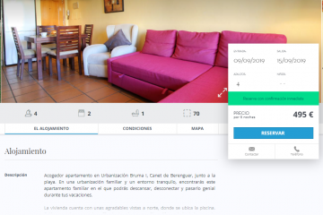 apartamento turístico en canet