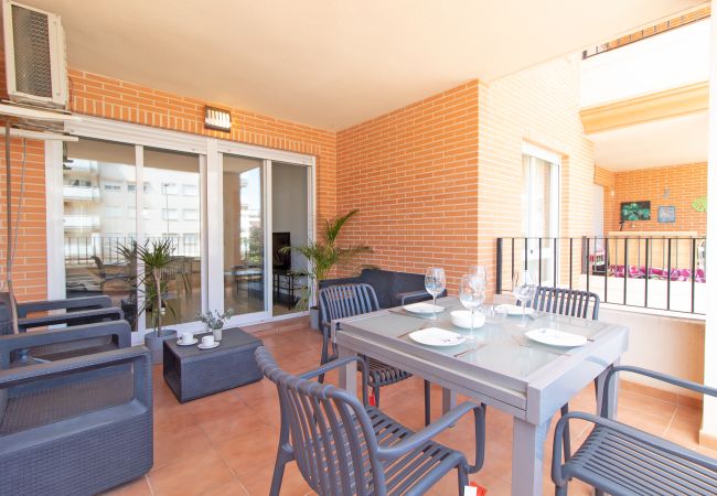 Apartamento en Canet d´en berenguer - Global Properties: Apartamento con piscina y terraza en la playa de Canet Apartamento en Canet d´en berenguer - Global Properties: Apartamento con piscina y terraza en la playa de Canet