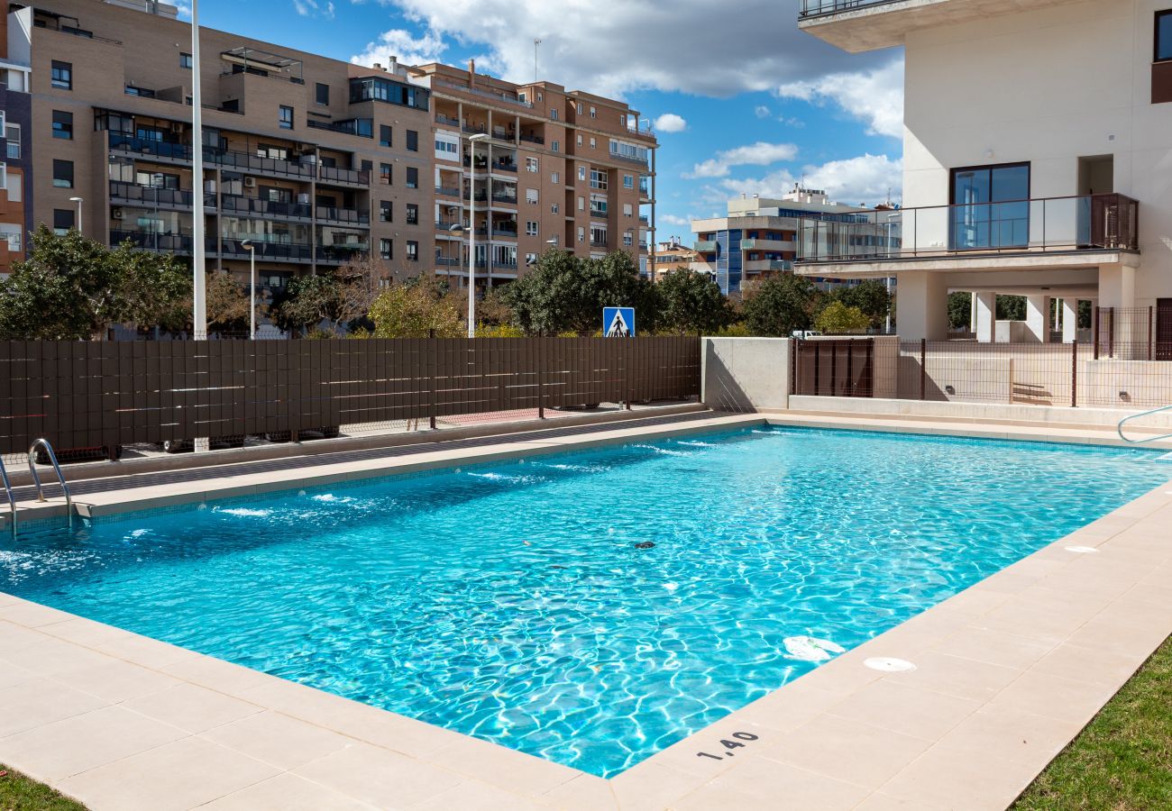 Apartamento en Puerto de Sagunto - Global Properties: Apartamento de 4 habitaciones con piscina en Puerto de Sagunto