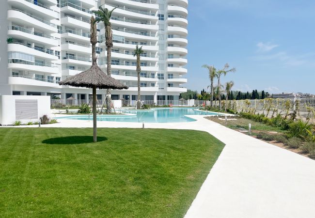  in Canet d´en berenguer - Global Properties: Apartment for 5 people with terrace and pool views