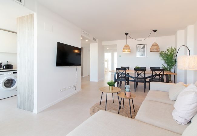  in Canet d´en berenguer - Global Properties: Modern flat with two terraces with sea and mountain views.